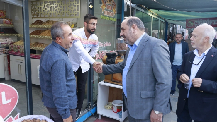AK Parti Battalgazi İlçe Başkanı Basri Kahveci'den Esnaf Ziyareti