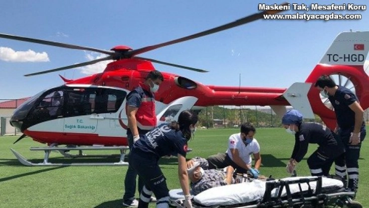 Ambulans helikopter hayat kurtarıyor
