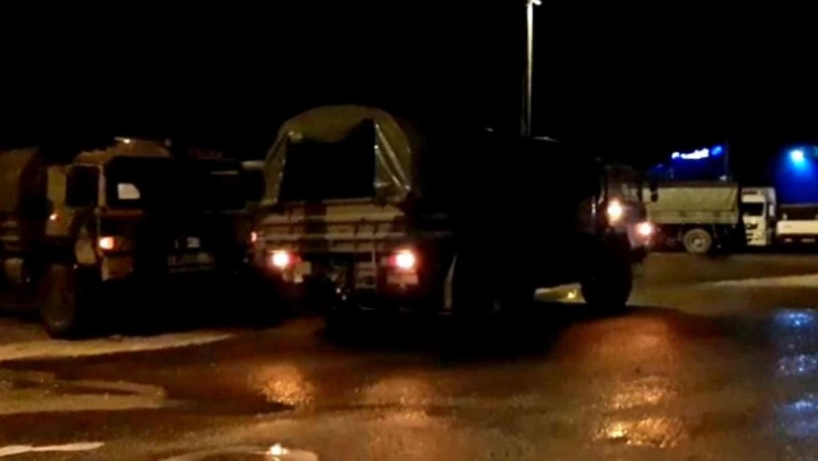 Askeri birliklerde sele karşı sahaya indi