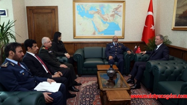Bakan Akar, Katar Genelkurmay Başkanı'nı kabul etti