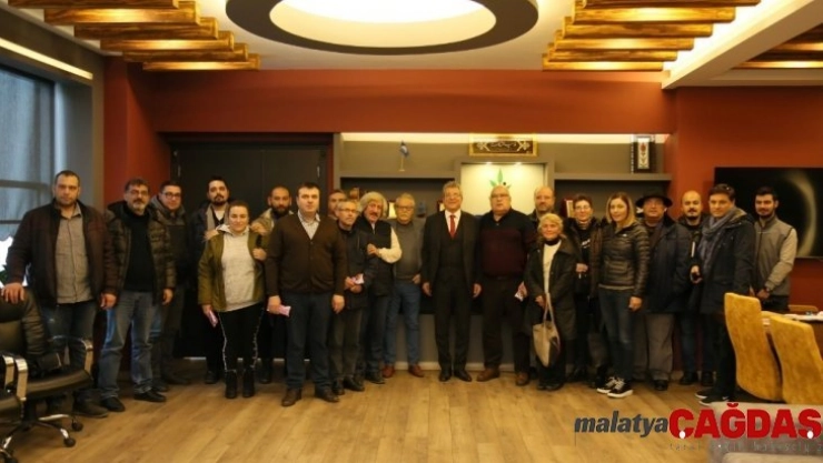 Başkan Arslan, gazetecilerin yeni yılını kutladı