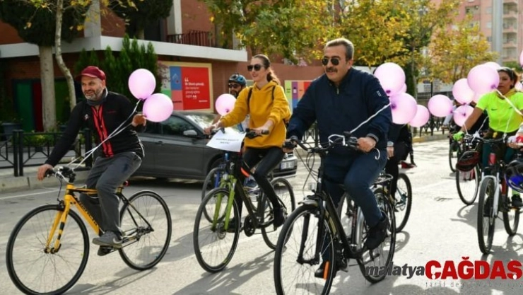 Başkan Çetin, şiddete karşı pedal çevirdi