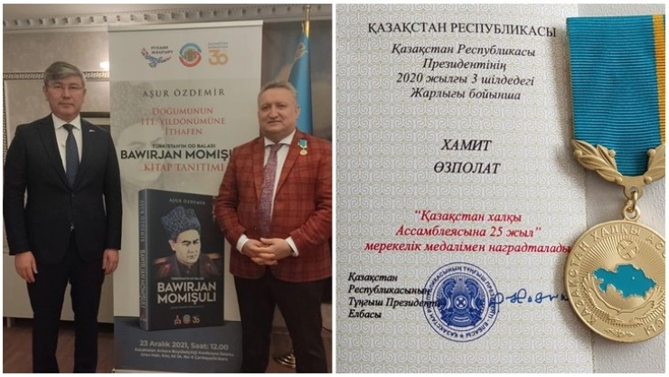 Başkan Danışmanı Özpolat'a Anlamlı Madalya