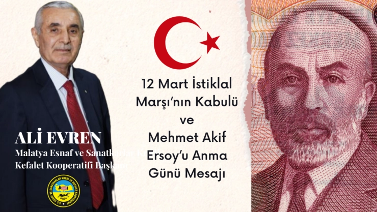 Başkan Evren: 12 Mart İstiklal Marşı'nın Kabulü Mesajı