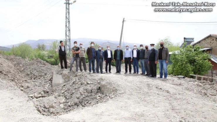Başkan Güder, Orduzu'daki alt yapı çalışmalarını inceledi