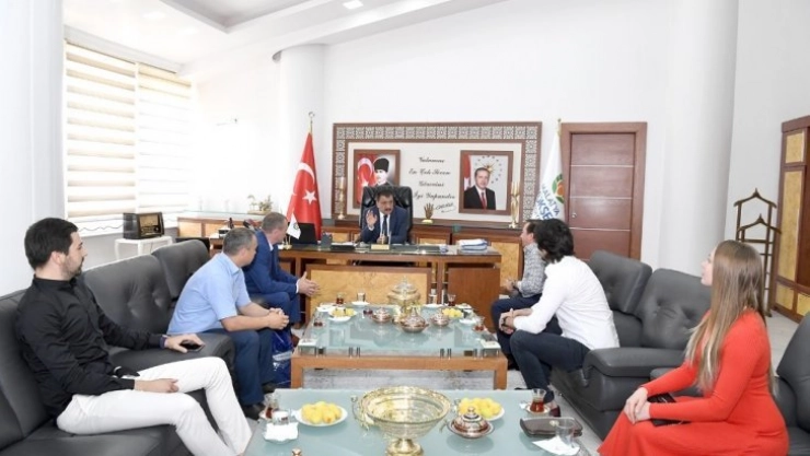 Başkan Gürkan, Belarus heyetini kabul etti