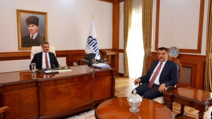 Başkan Gürkan'dan Vali Baruş'a Nezaket Ziyareti 