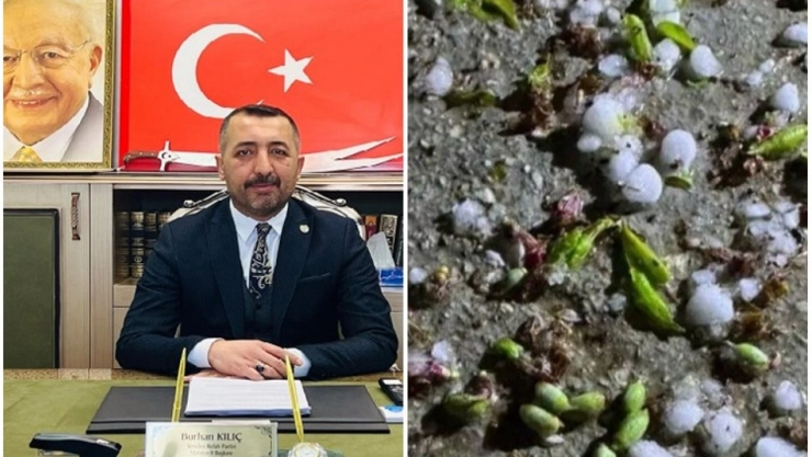 Başkan Kılıç  Dolu yağışından etkilenen tüm üreticilerimize geçmiş olsun