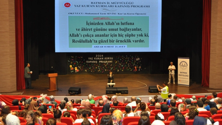 Batman'da yaz Kur'an kurslarının kapanış programı düzenlendi