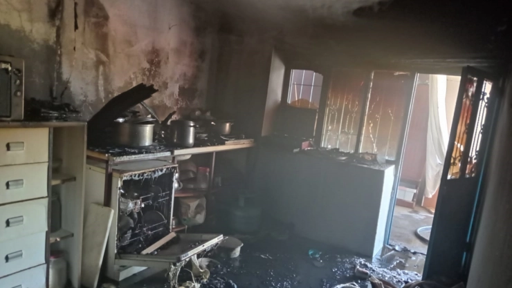 Battalgazi'de Korkutan Yangın: Evde Hasar Oluştu