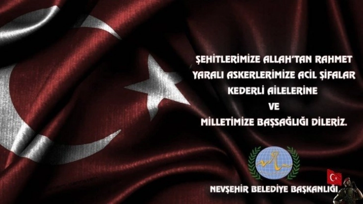 Belediye Başkanı Rasim Arı'dan şehitler için taziye mesajı