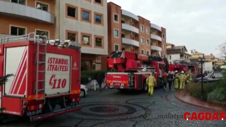 Beykoz'da lüks sitede yangın paniği