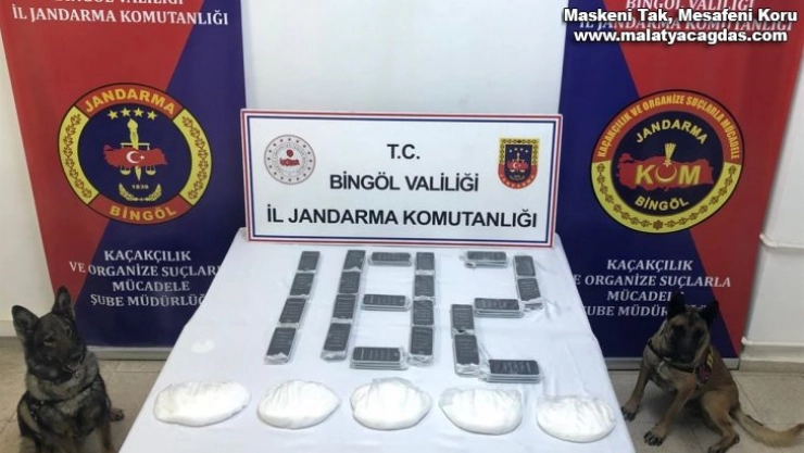 Bingöl'de 2 milyon 200 bin TL değerinde uyuşturucu ele geçirildi