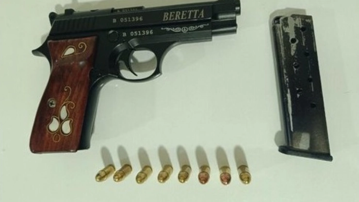 Bingöl'de ruhsatsız tabanca ele geçirildi