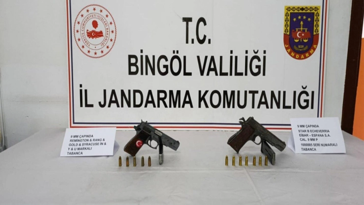 Bingöl'de silah operasyonu: 2 gözaltı