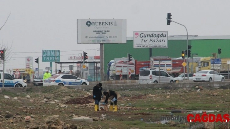 Boş arazide bulunan bilye ile güçlendirilmiş patlayıcı imha edildi