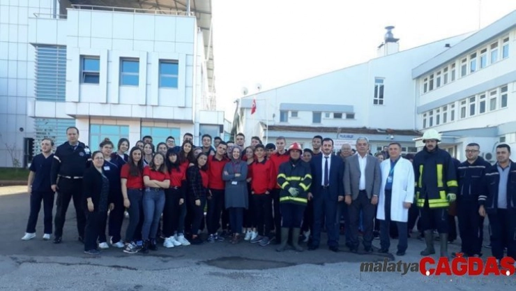 Çan Devlet Hastanesi'nde tahliye ve yangın tatbikatı