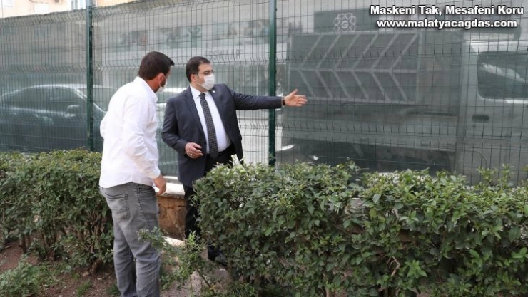 Canpolat park çalışmasını inceledi