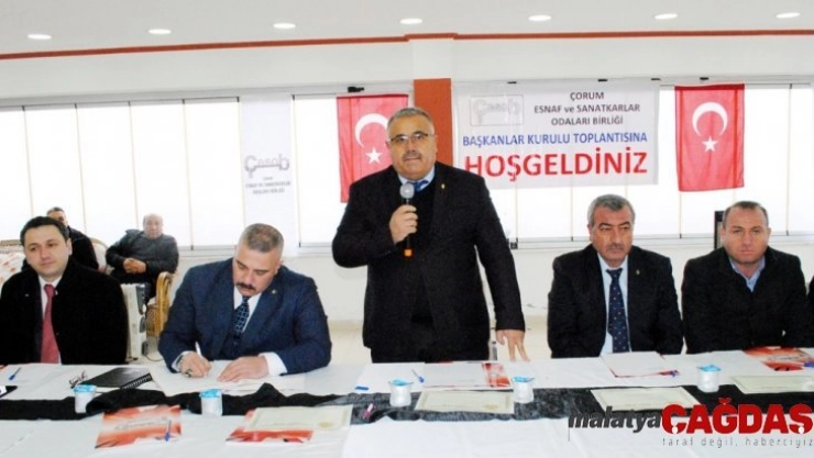 ÇESOB Başkanlar Kurulu İskilip'te toplandı
