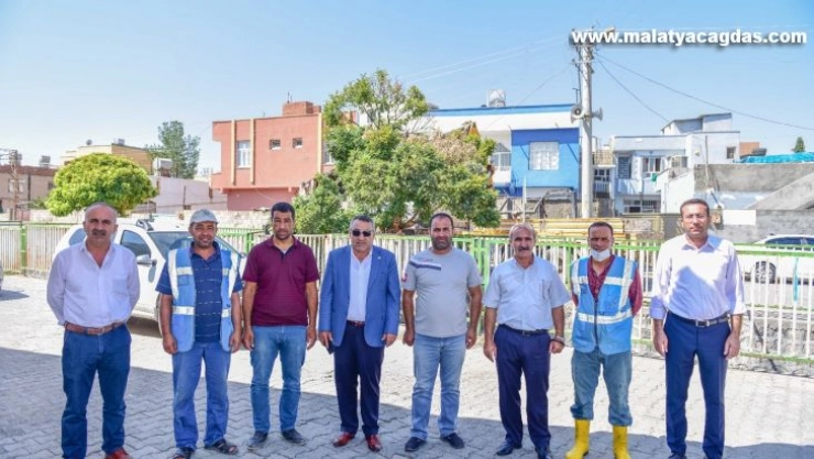 Ceylanpınar Antep Deresi'nde temizlik ve ilaçlama çalışmaları başladı