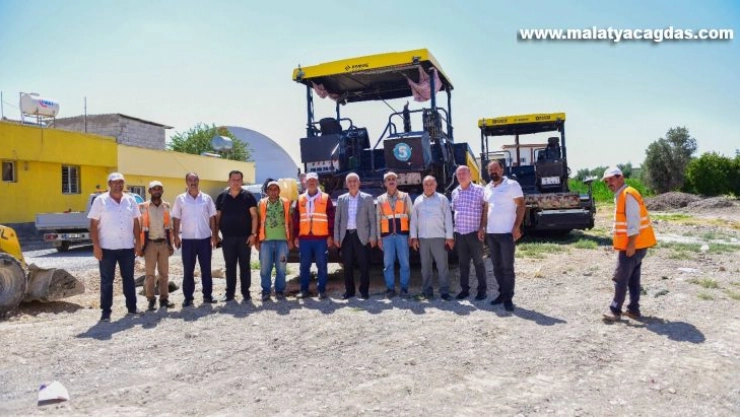 Ceylanpınar'da hastane çevresinde yol çalışması