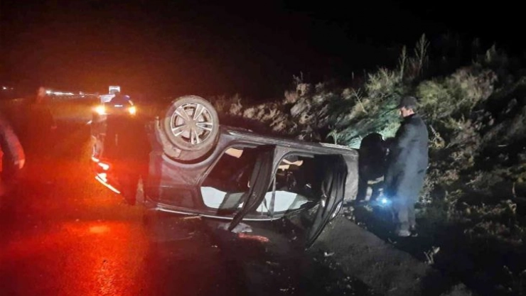 ÇGC heyeti, TBMM dönüşü kaza yaptı