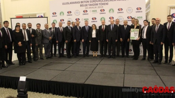 ÇİMKO Çimento'ya  'Kaynakların Sorumlu Kullanımı' sertifikası