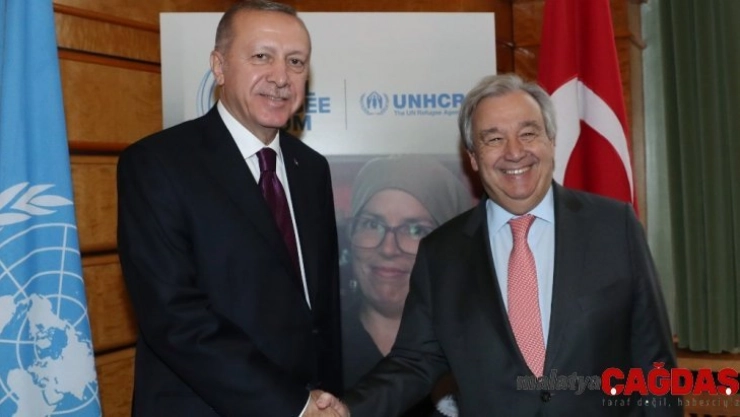 Cumhurbaşkanı Erdoğan, BM Genel Sekreteri Guterres ile görüştü