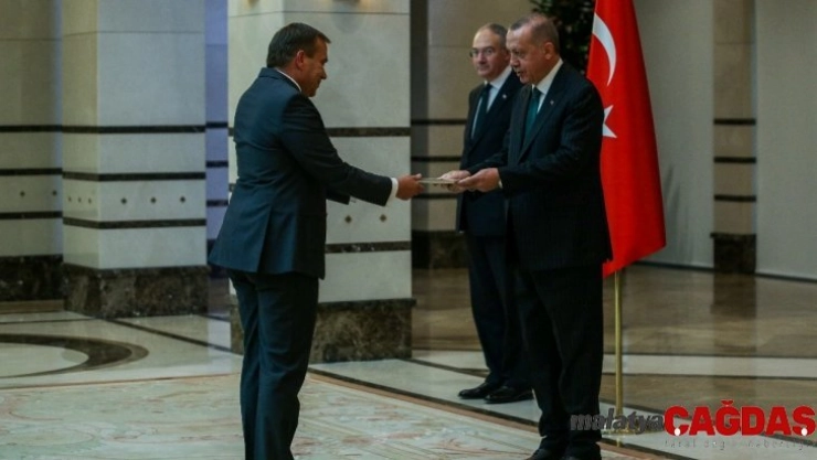 Cumhurbaşkanı Erdoğan, Slovenya Büyükelçisini kabul etti