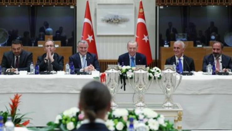 Cumhurbaşkanı Erdoğan, Süper Lig'e Yükselen Kulüpleri Kabul Etti