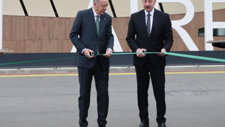 Cumhurbaşkanı Erdoğan ve Aliyev, Laçın Uluslararası Havalimanı'nın açılışını yaptı