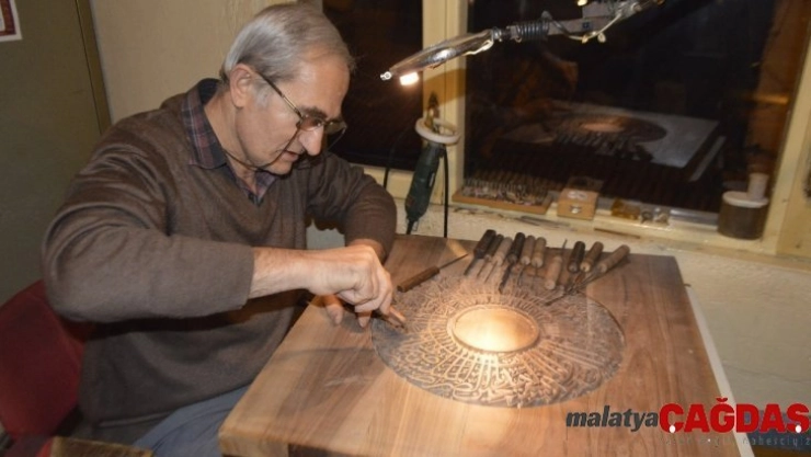 Dededen toruna ahşap hat sanatı