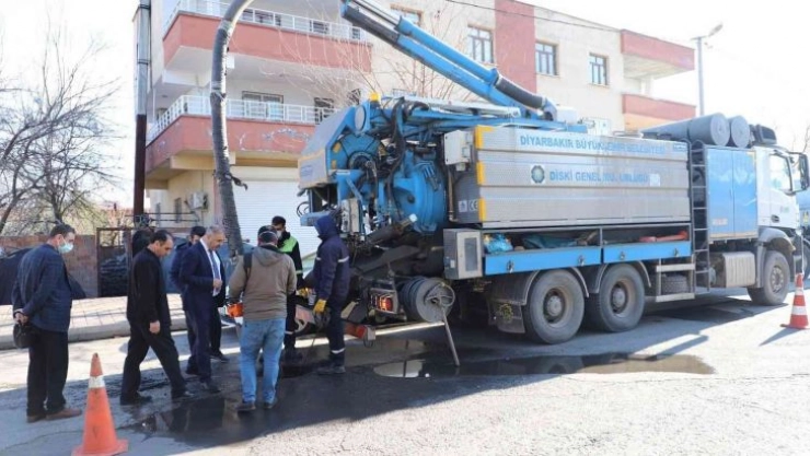 DİSKİ ekiplerince 200 bin metre kanalizasyon hattı temizliği