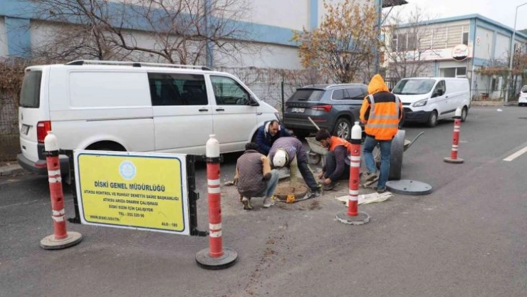 DİSKİ Toptancılar Sitesinde kanalizasyon ve yağmur suyu ızgaralarında çalışma başlattı