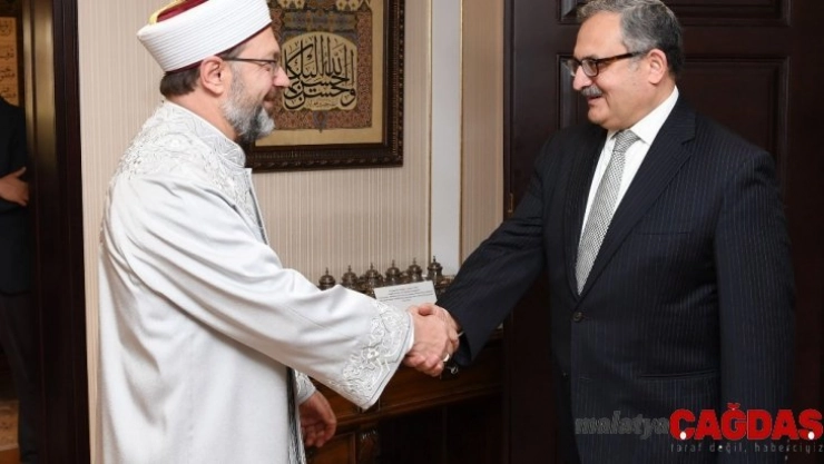 Diyanet İşleri Başkanı Erbaş'tan Pakistan'ın Ankara Büyükelçisi'ne teşekkür