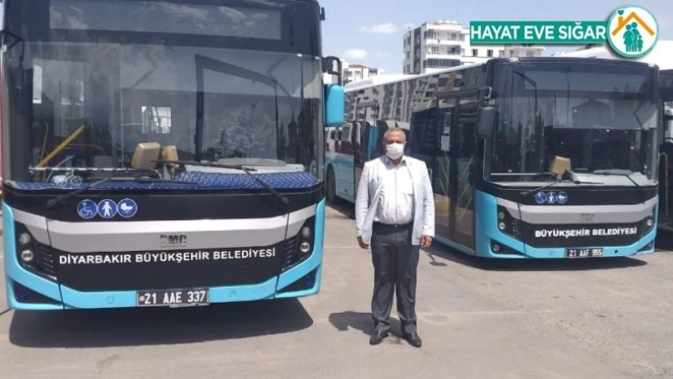 Diyarbakır'da kısıtlamadan muaf olanlar için 100 adet otobüs tahsis edildi
