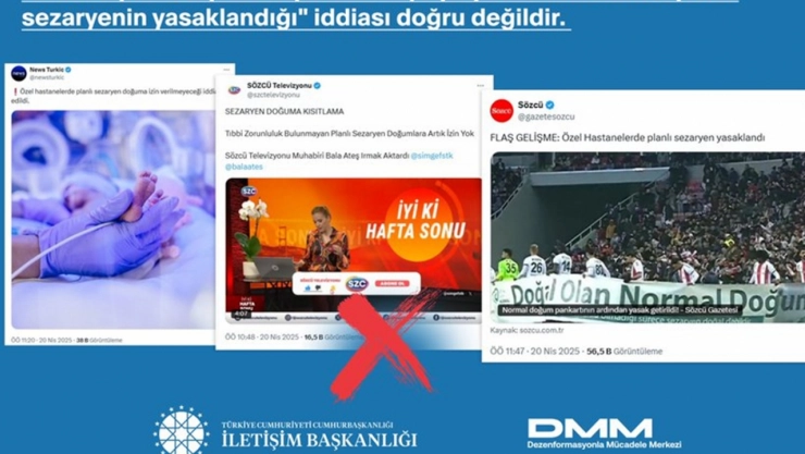DMM: Planlı sezaryen yasaklanmadı