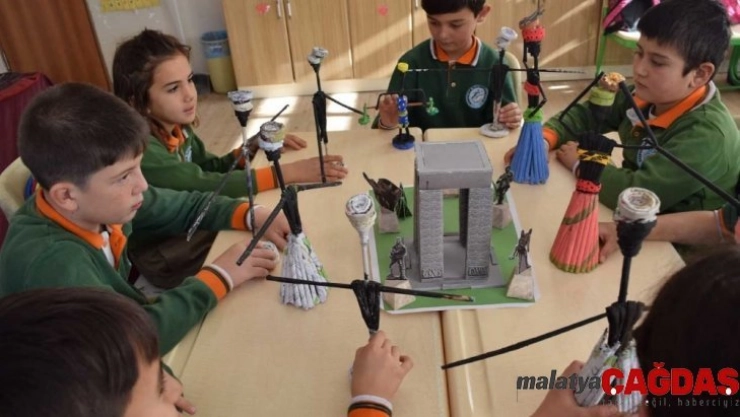 Doğa atölyesi sanat atölyesine döndü