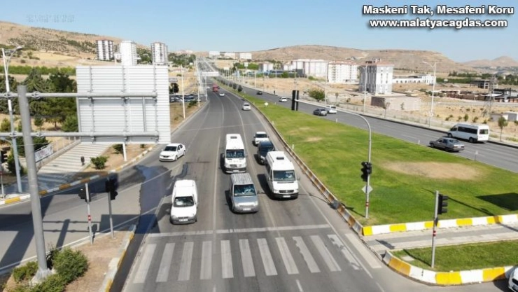 Drone ile 104 araca ceza