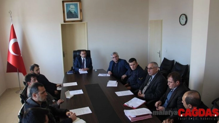 Dumlupınar'da karla mücadele toplantısı