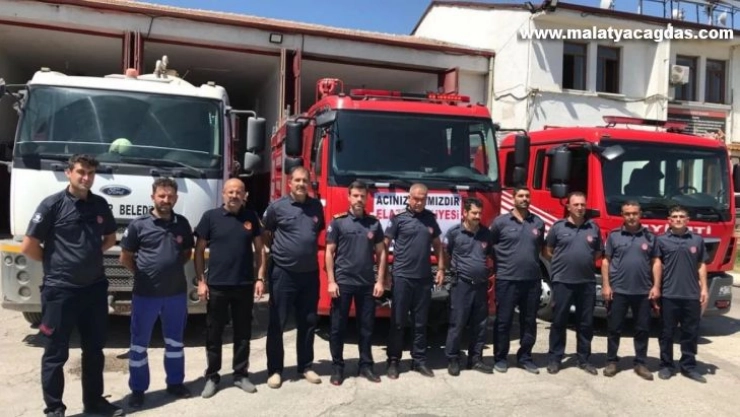 Elazığ Belediyesi itfaiyesinden Manavgat'a destek