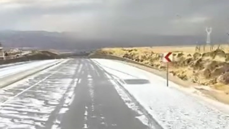 Elazığ'da dolu yağışı