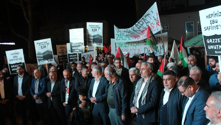 Elazığ 'da Gazze protestosu