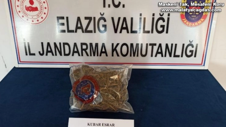 Elazığ'da uyuşturucu ile mücadele 2 gözaltı