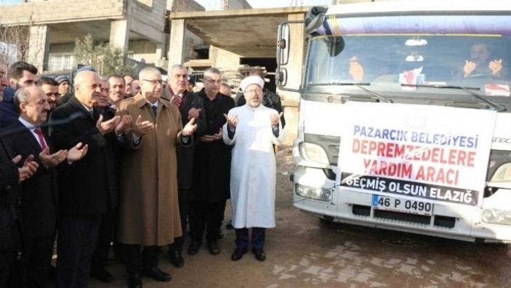 Elazığ için toplanan yardımlar yola çıktı