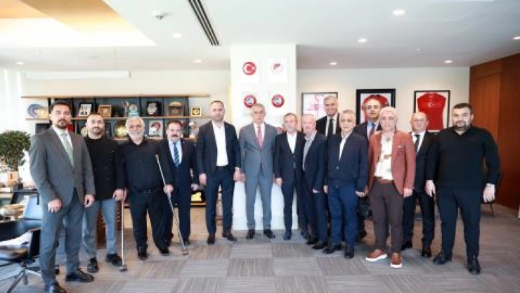 Engelli Futbolu Koordinasyon Kurulu'ndan Başkan Hacıosmanoğlu'na Ziyaret