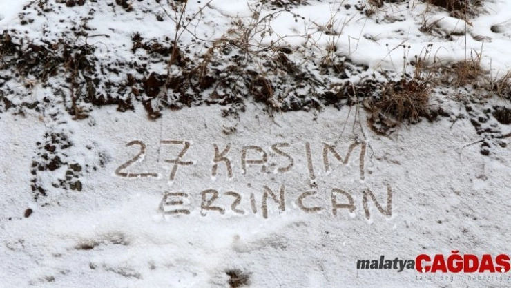 Erzincan'ın yüksek kesimlerinde kar ve sis