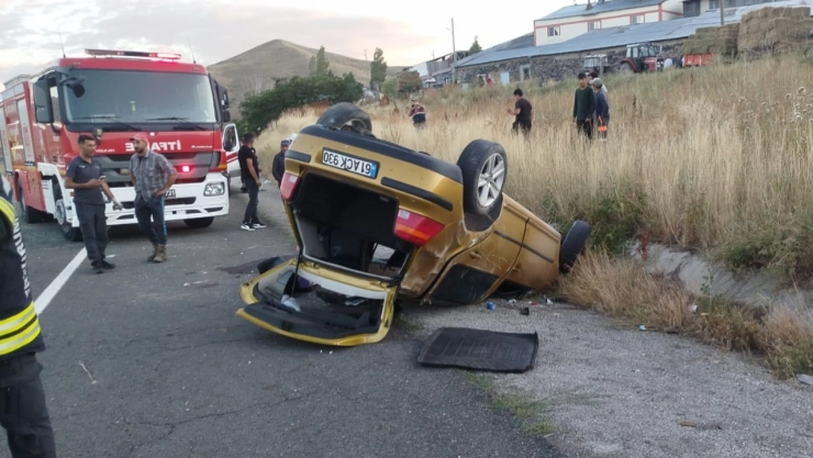 Erzurum'da Otomobil Takla Attı: 1 Ölü, 1 Ağır Yaralı
