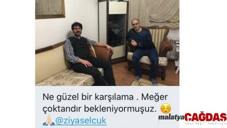 Erzurum'da veli öğretmen el ele