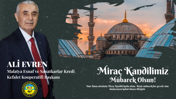 ESKKB Başkanı Ali Evren'den Miraç Kandili Mesajı